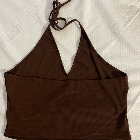 Brown and white halter tops - Picture 2 of 4